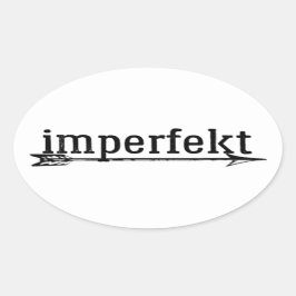 imperfekt sticker w / arrow