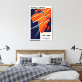 Imperial Airways Africa Canvas Afdruk (Insitu (Slaapkamer))