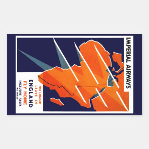 Imperial Airways Africa Rechthoekige Sticker