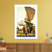 Imperial Airways Arrival Canvas Afdruk (Insitu (Woonkamer))