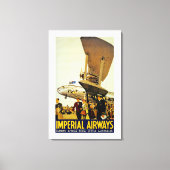 Imperial Airways Arrival Canvas Afdruk (Voorkant)