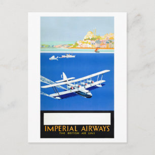 Imperial Airways Engeland Vintage Poster Briefkaart