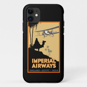 Imperial Airways ~ England - Egypte - India iPhone 11 Hoesje