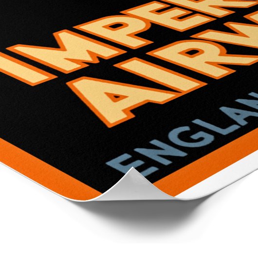 Imperial Airways ~ England - Egypte - India Poster (Hoek)