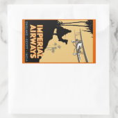 Imperial Airways ~ England - Egypte - India Rechthoekige Sticker (Tas)