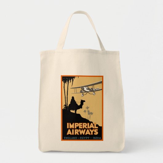 Imperial Airways ~ England - Egypte - India Tote Bag (Voorkant)