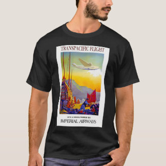 Imperial Airways  Transpacific Flight Print T-shirt