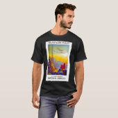 Imperial Airways Transpacific Flight Print T-shirt (Voorkant volledig)
