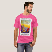 Imperial Airways  Transpacific Flight Print T-shirt (Voorkant volledig)