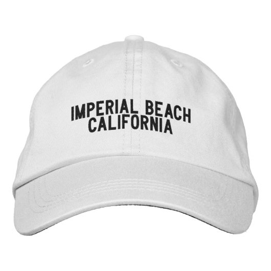 Imperial Beach California Hoed Geborduurde Pet (Voorkant)