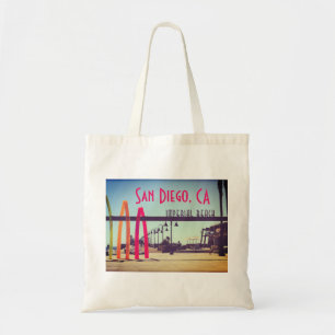 Imperial Beach - San Diego, CA Portwood Pier Plaza Tote Bag
