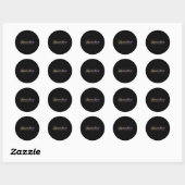 Imperial Beach Stijl Ronde Sticker (Vel)