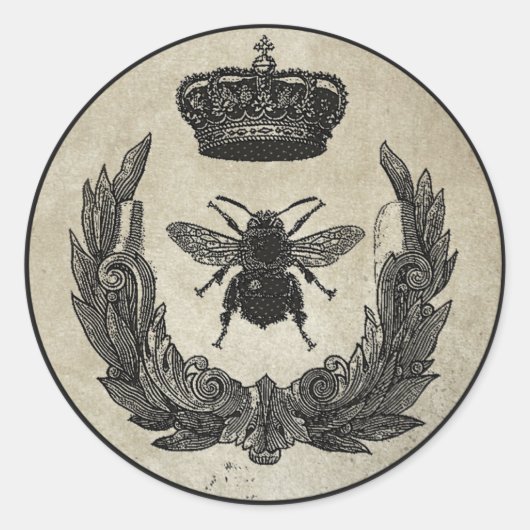 Imperial Bee Ronde Sticker (Voorkant)