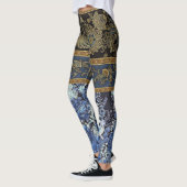 Imperial Blue Floral Kimono Leggings (Links)