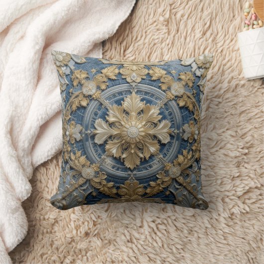 Imperial Blue Throw Cushion 41 x 41 cm Kussen (Deken)