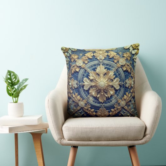 Imperial Blue Throw Cushion 51 x 51 cm Kussen (Stoel)