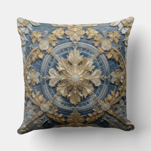 Imperial Blue Throw Cushion 51 x 51 cm Kussen (Achterkant)