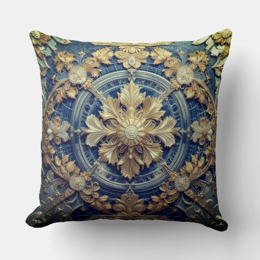 Imperial Blue Throw Cushion 51 x 51 cm Kussen (Voorkant)