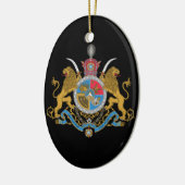 Imperial Coat of Arms of Iran (1925-1979) Keramisch Ornament (Links)