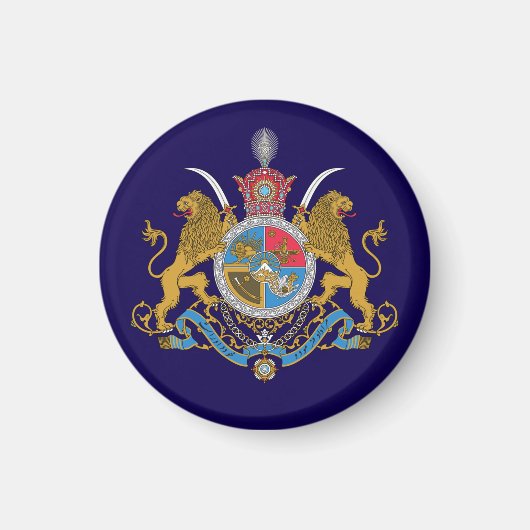Imperial Coat of Arms of Iran (1925-1979) Magneet (Voorkant)