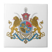 Imperial Coat of Arms of Iran (1925-1979) Tegeltje (Voorkant)