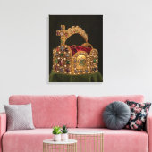 Imperial Crown, gemaakt voor de coronatie van Otto Canvas Afdruk (Insitu (Woonkamer))