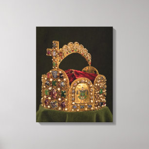 Imperial Crown, gemaakt voor de coronatie van Otto Canvas Afdruk