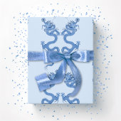 Imperial Dragon in Blue Porcelain Cadeaupapier