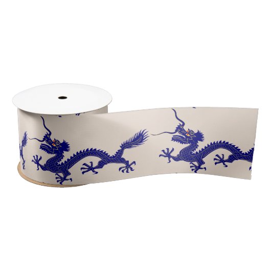 Imperial Dragon Ribbon Satijnen Lint (Spoel)