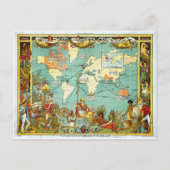 Imperial Federation Map of the World Showi Briefkaart (Voorkant)