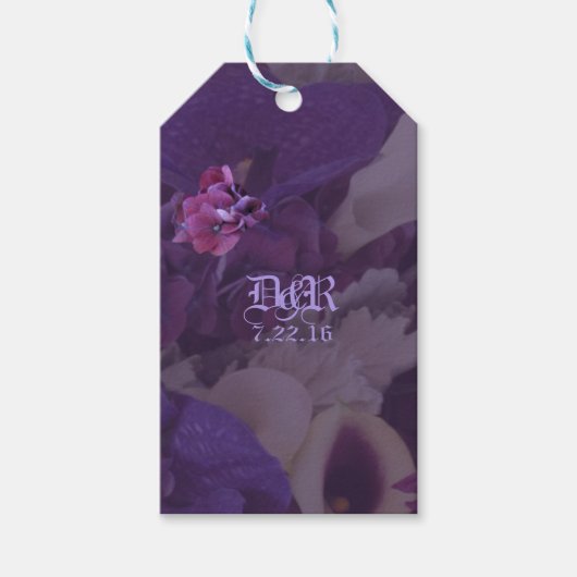 Imperial Floral bruiloft Labels Cadeaulabel (Voorkant)