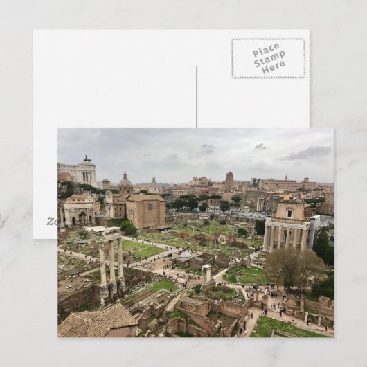 Imperial Forum Ancient Rome Briefkaart (Voorkant / Achterkant)