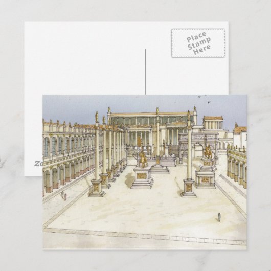 Imperial Forum. Rome Briefkaart (Voorkant / Achterkant)