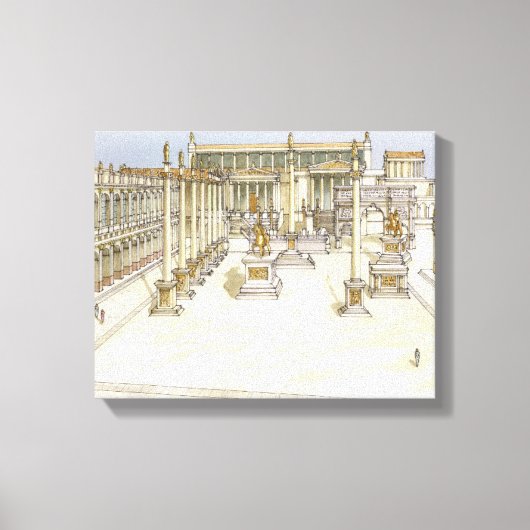 Imperial Forum. Rome Canvas Afdruk (Voorkant)