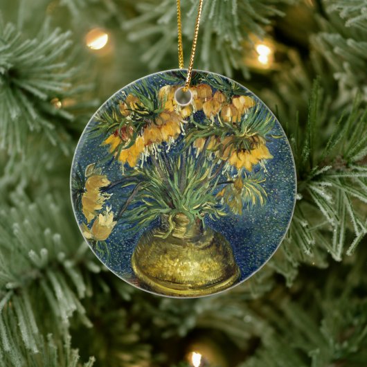 Imperial Fritillaries in a Copper Vase, Van Gogh Keramisch Ornament (Boom)