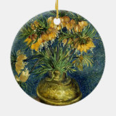 Imperial Fritillaries in a Copper Vase, Van Gogh Keramisch Ornament (Achterkant)