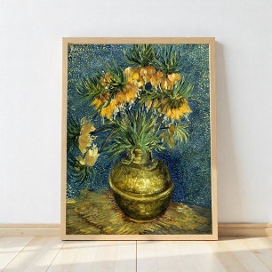 Imperial Fritillaries in a Copper Vase, Van Gogh Poster
