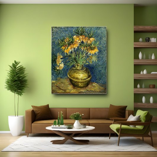 Imperial Fritillaries in a Copper Vase, Van Gogh Poster