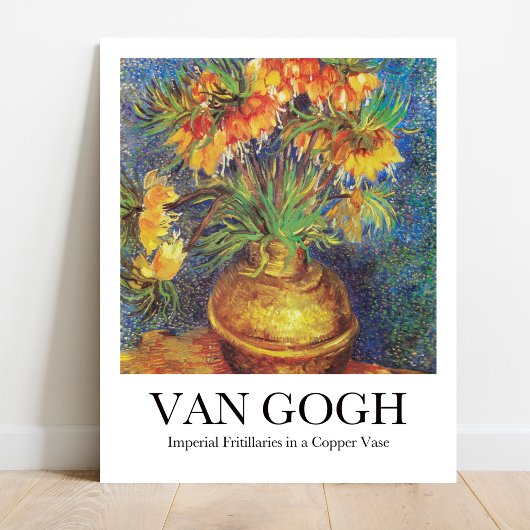 Imperial Fritillaries in a Copper Vase van Van Gog Poster