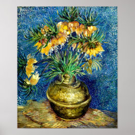 Imperial Fritillaries in Copper Vase-Van Gogh Art Poster