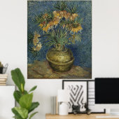 Imperial Fritillaries in Copper Vase Van Gogh Poster (Thuiskantoor)