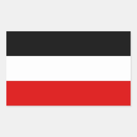 Imperial German Flag Rechthoekige Sticker (Voorkant)