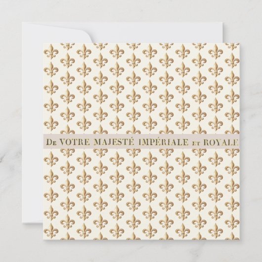  Imperial Heraldic fleur de lis note card (Voorkant)