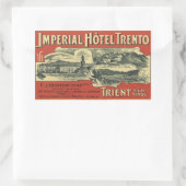 Imperial Hotel Trento Rechthoekige Sticker (Tas)
