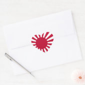 Imperial Japanse marine Ensign Hart Sticker (Envelop)