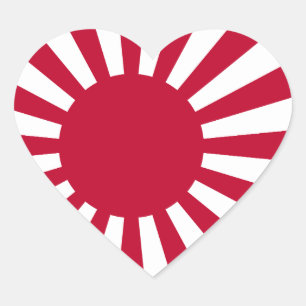 Imperial Japanse marine Ensign Hart Sticker