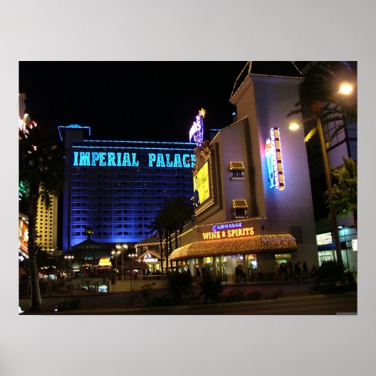 Imperial Palace & Harrahs Las Vegas Poster Print (Voorkant)