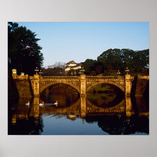 Imperial Palace, Nijubashi Bridge, Tokyo, Japan Poster (Voorkant)