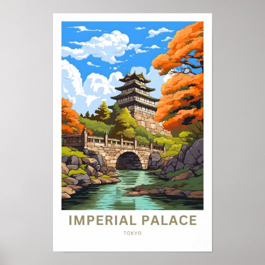 Imperial Palace Tokio Reisprint Poster (Voorkant)