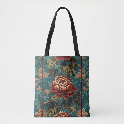 Imperial Peony Tapestry Tote Bag (Voorkant)
